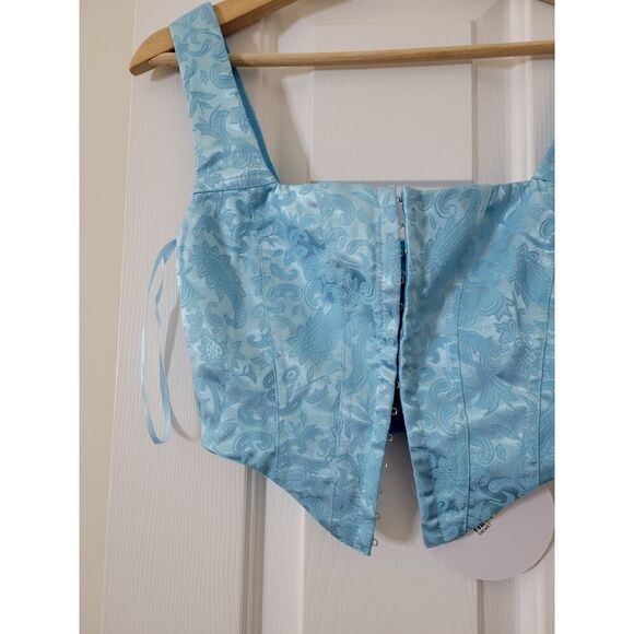 Princess polly DAY DREAMING TOP BLUE US 2 NWT - Picture 6 of 9